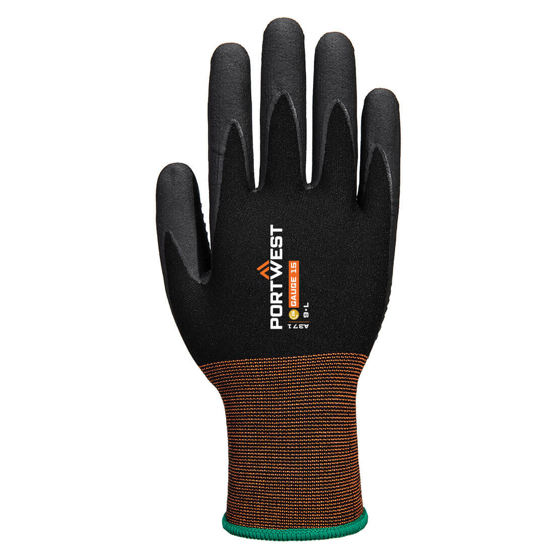 A371 - GP Grip 15 Nitrile Micro Foam Dotted Black