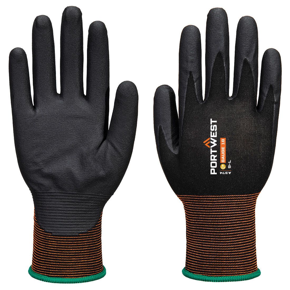A374 - GP Grip 18 Nitrile Micro Foam Black