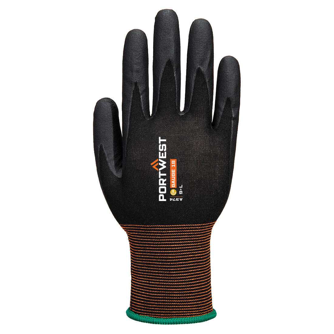 A374 - GP Grip 18 Nitrile Micro Foam Black