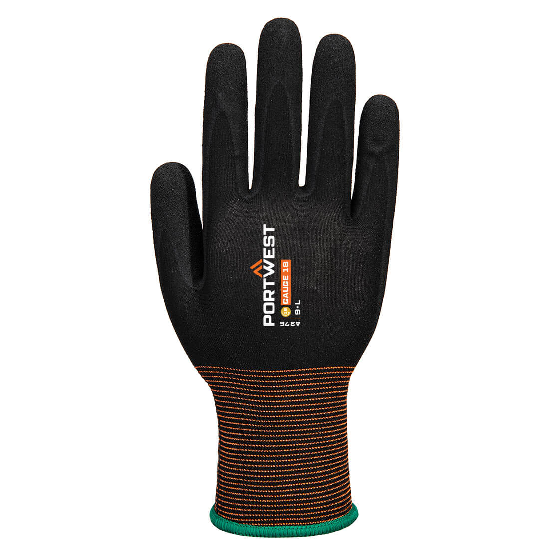 A375 - GP Grip 18 Nitrile Smooth/Sandy Black