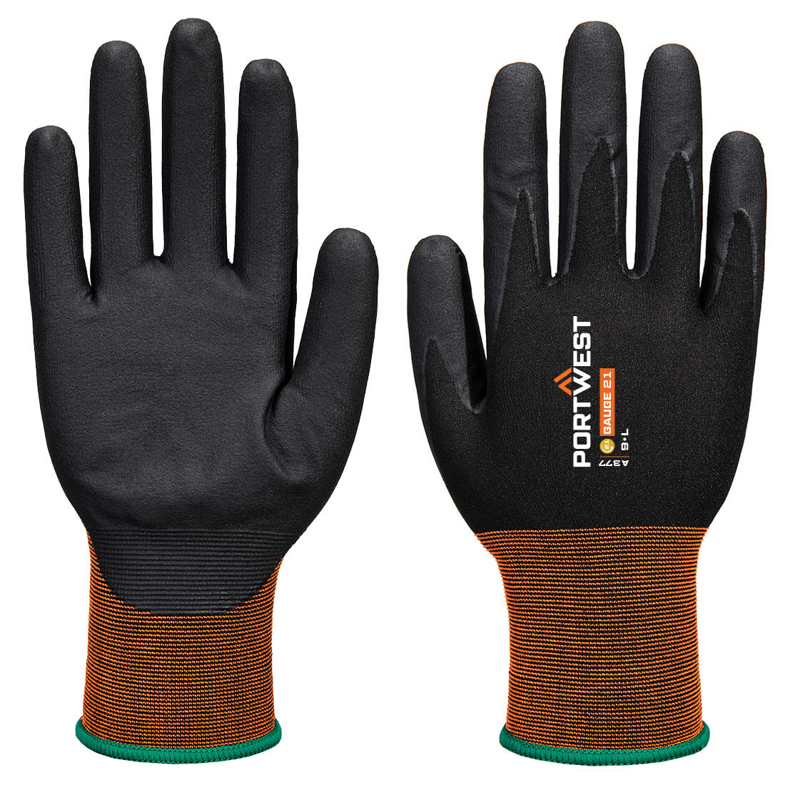 A377 - GP Grip 21 Nitrile Micro Foam Glove Black
