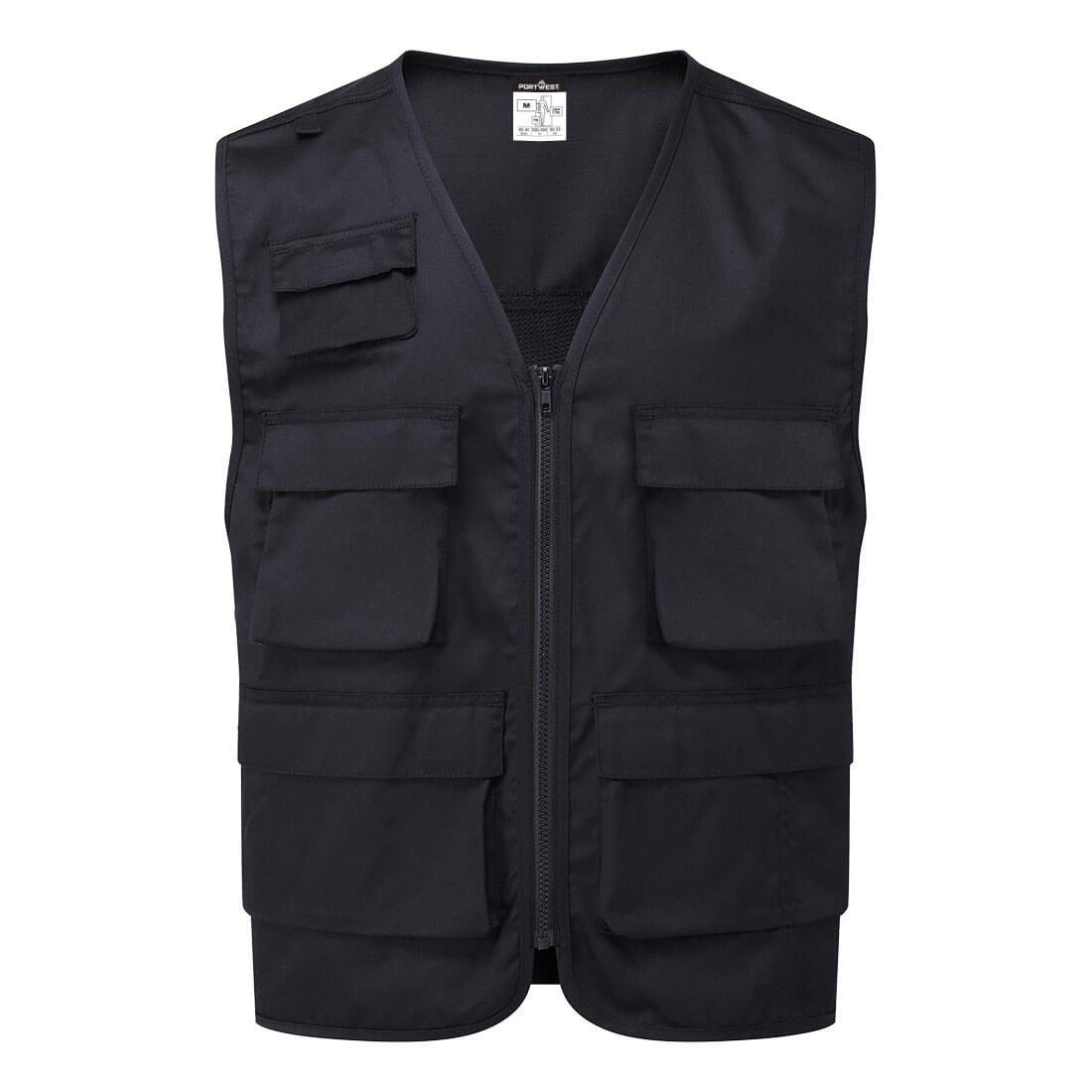 C704 - Work Vest, Work Wear Durable polycotton fabric Black/Dark, Navy/Metal, Grey