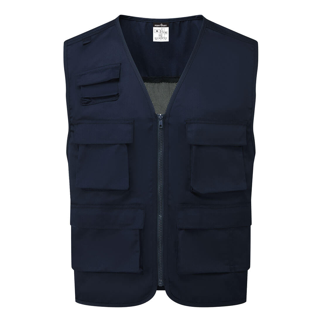 C704 - Work Vest, Work Wear Durable polycotton fabric Black/Dark, Navy/Metal, Grey