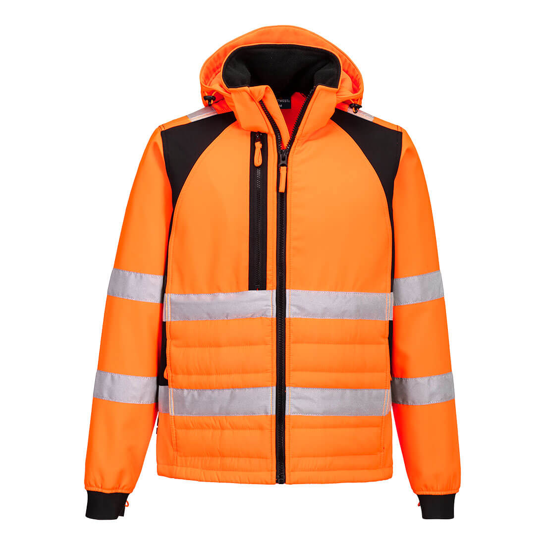 CD863 - WX2 Eco Hi-Vis Hybrid Jacket Orange/Black - Yellow/Black