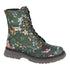 CIPRIATA ANNETTA 8 Eye Lace Inside Zip Boot (L 310E) Green Floral PU