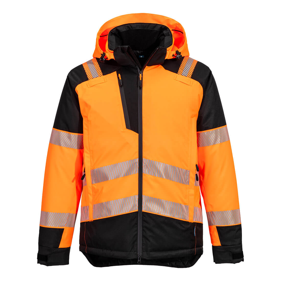 T160 - PW3 Hi-Vis Winter Jacket Orange/Black Yellow/Black
