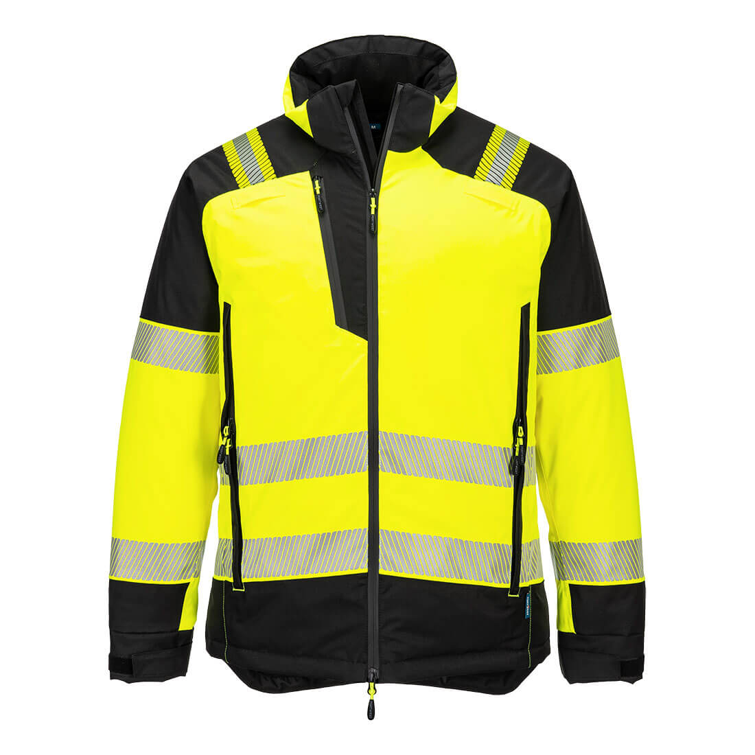 T160 - PW3 Hi-Vis Winter Jacket Orange/Black Yellow/Black