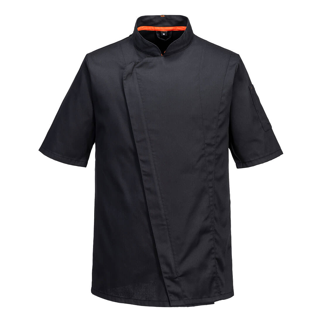 Chef's Mesh Air Pro Asymmetrical Jacket S/S Black - White C739