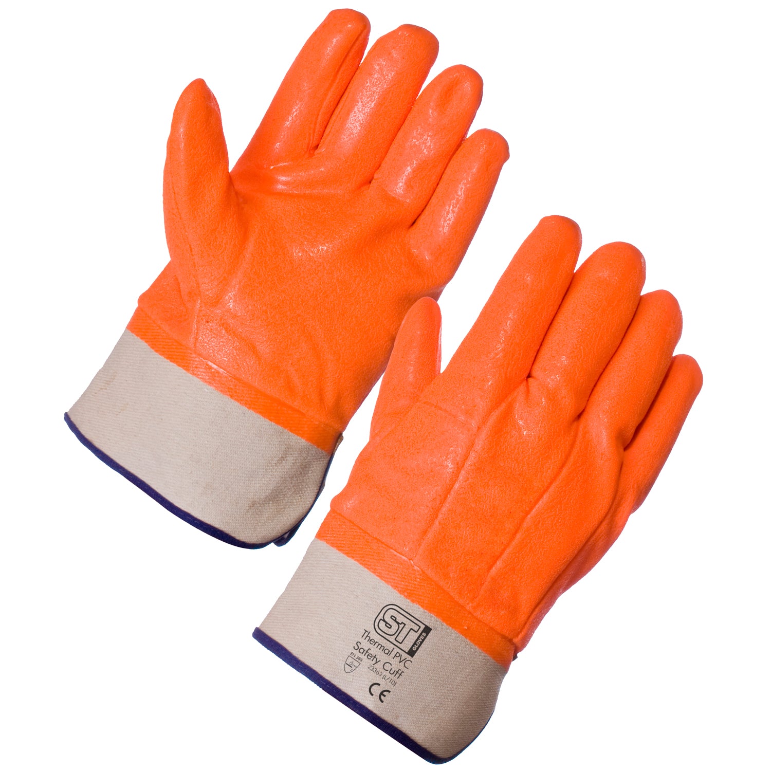 Supertouch Thermal PVC Hi Vis Gloves