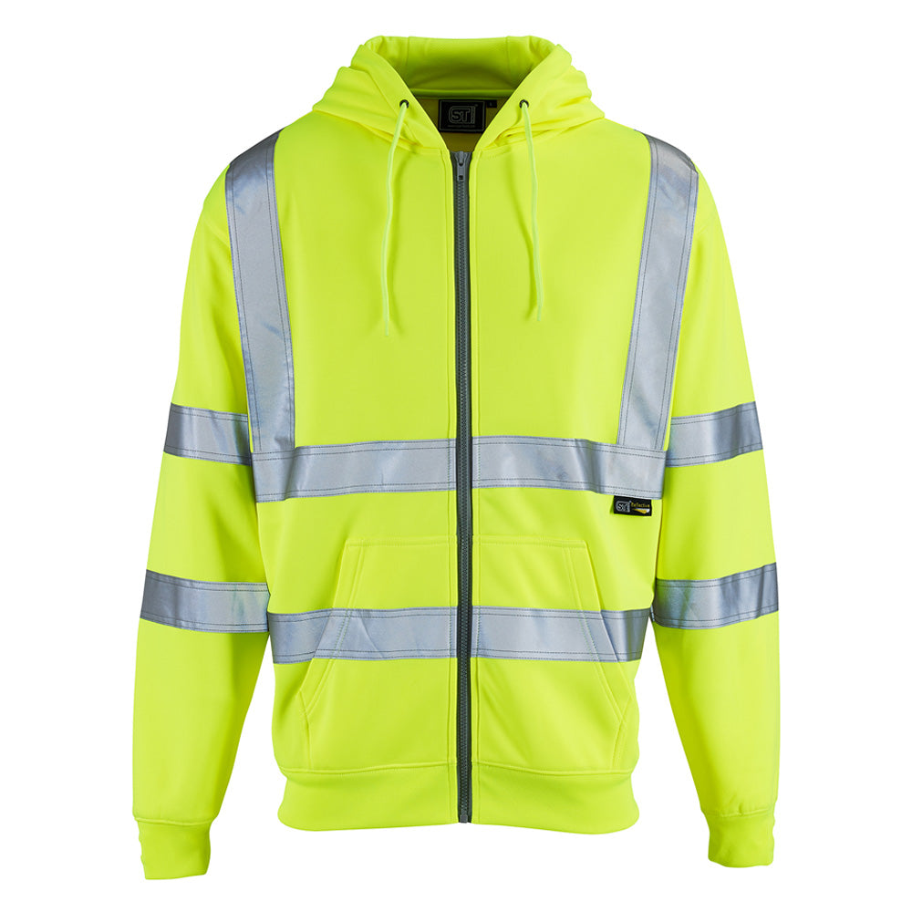 Supertouch Hi Vis Zipped Hoodie