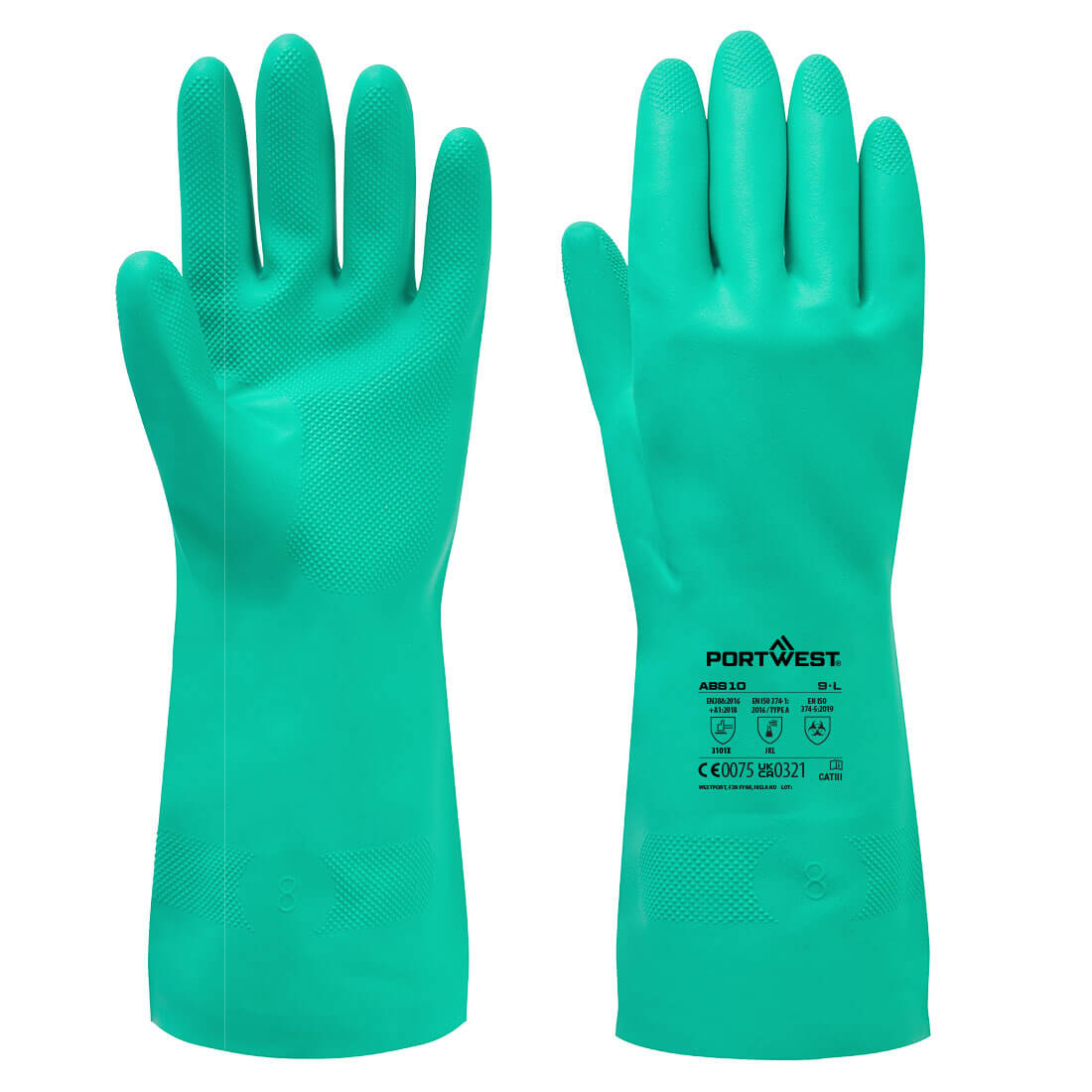 Chemical B 16 Nitrile Gauntlet (Pk12)  (AB810)