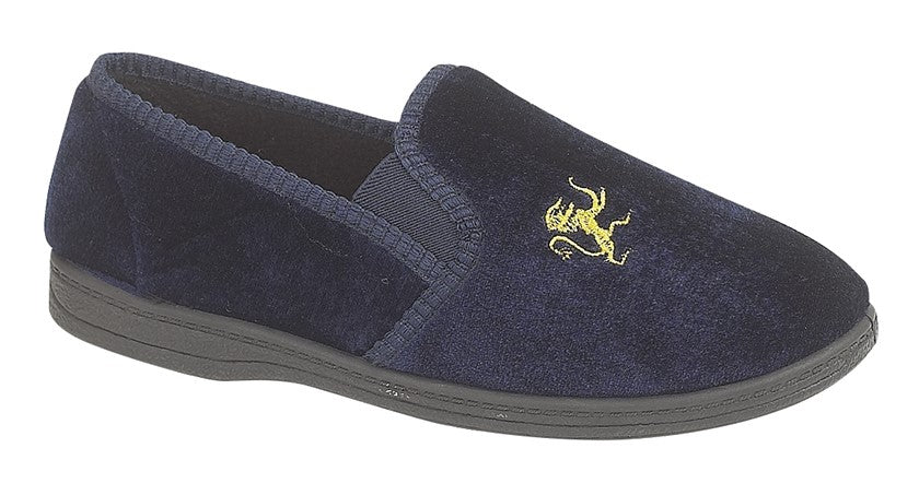 SLEEPERS KYLE Lion Motif Twin Gusset Slipper  (BS286C)