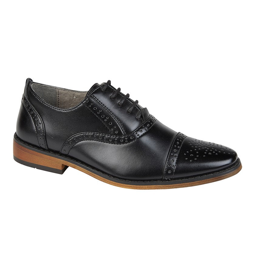 GOOR Capped Lace Oxford Brogue Shoe  (B 516A)