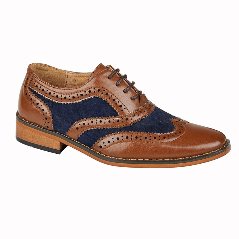 GOOR 5 Eye Brogue Oxford Shoe  (B 968BC)