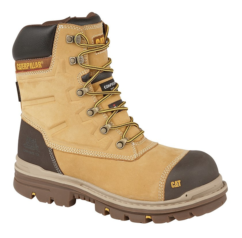 CAT PREMIER 8 WP Composite Toe Industrial Side Zip Safety Boot  (CT025N)