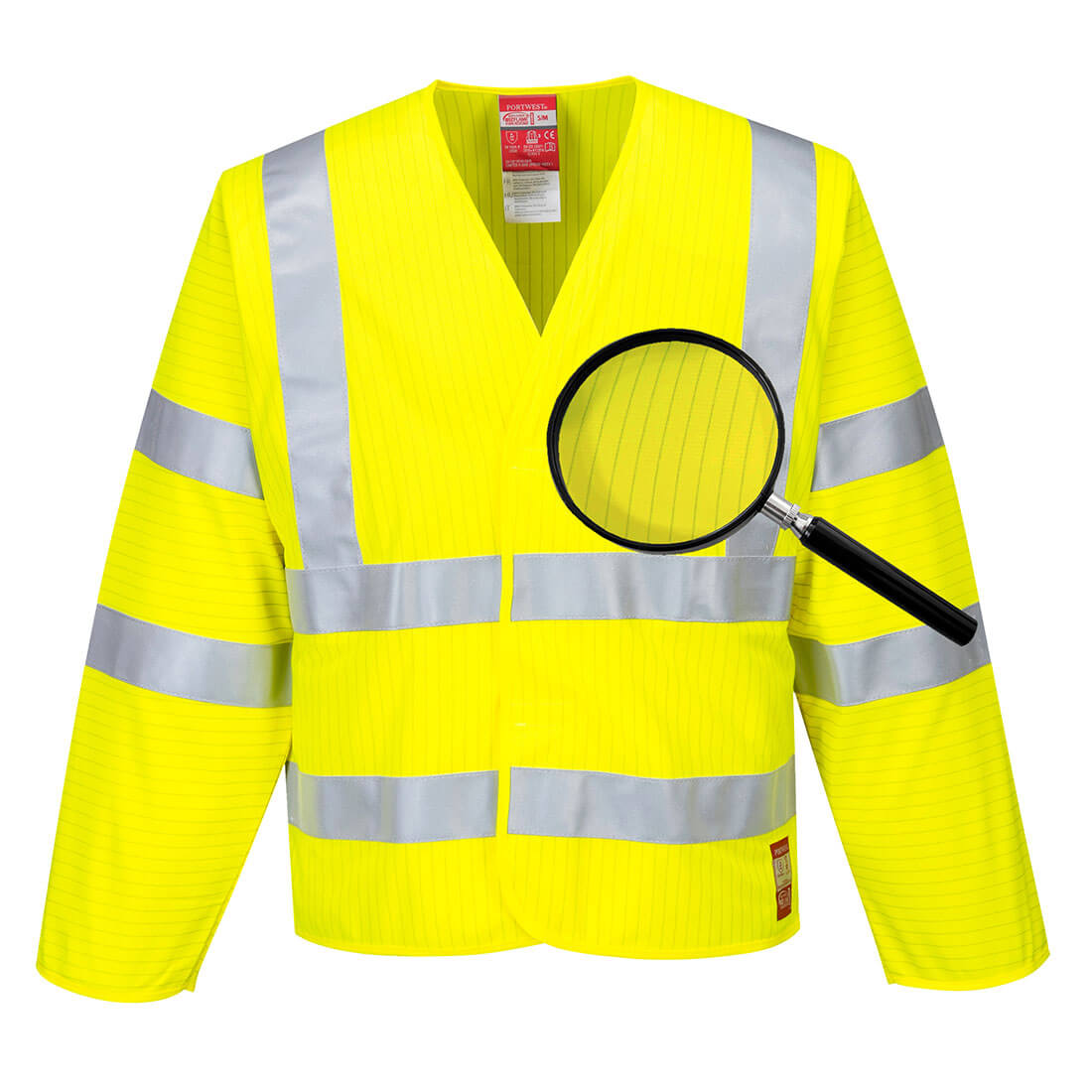 Hi-Vis Anti Static Jacket - Flame Resistant  (FR85)