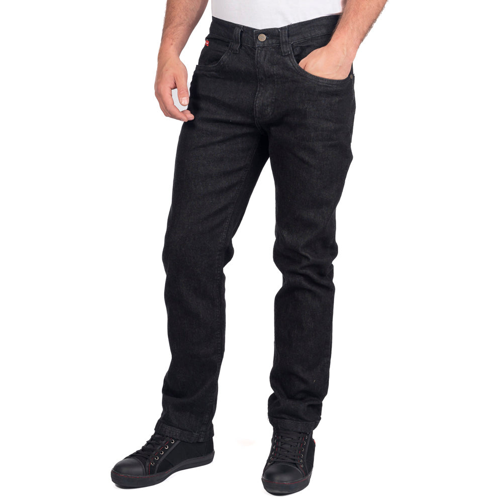 BLACK STRETCH DENIM JEANS FLEXIBLE & STYLISH FOR COMFORT (LCPNT219B)