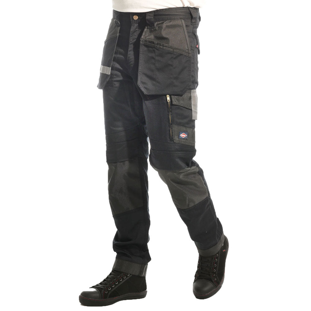 BLACK STRETCH WORK TROUSER DYNAMIC FLEX FOR ACTIVE PROFESSIONALS (LCPNT245B)