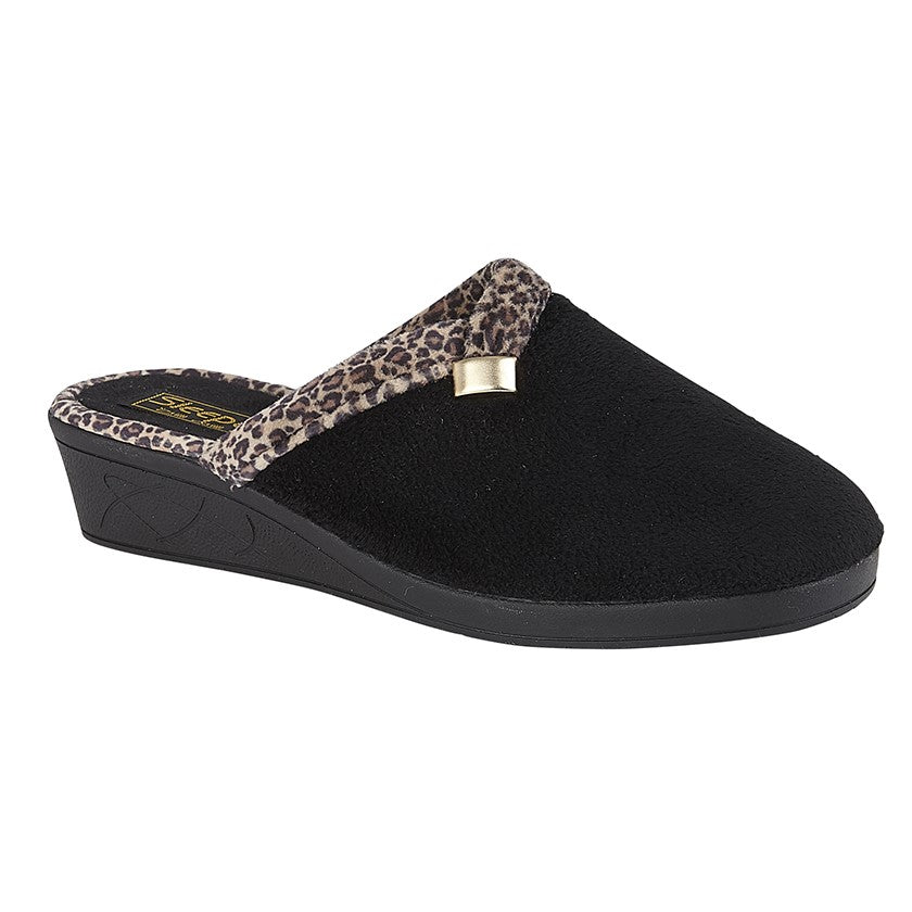 SLEEPERS JACKIE Wedge Slip-on Mule Slipper  (LS709A)