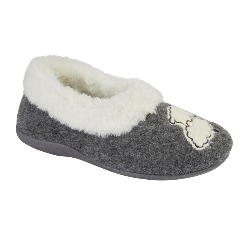 SLEEPERS NIKKI Faux Fur Cuff Sheep Slipper  (LS856F)