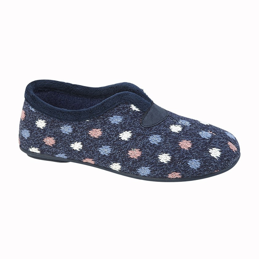 SLEEPERS SEANA Multi Spotted V Front Full Slipper  (LS864C)