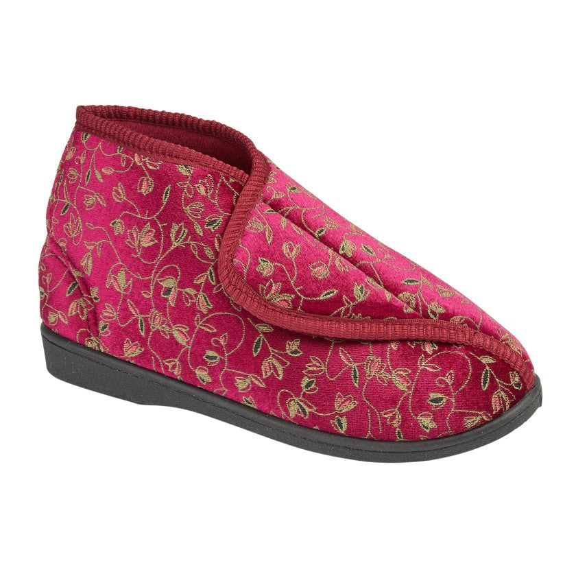 ZEDZZZ GERALDINE Touch Fastening Bootee Slipper  (LS884D)