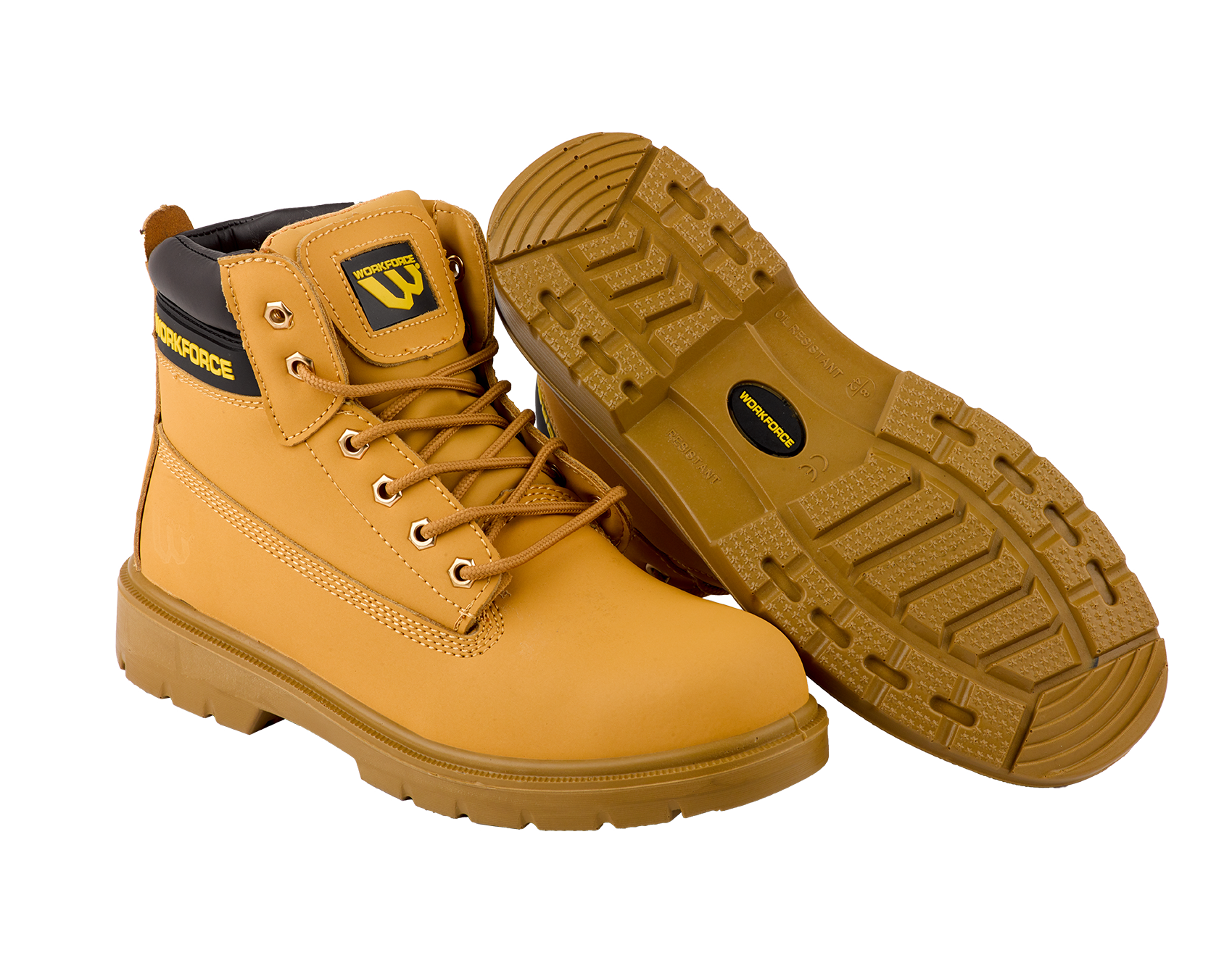 WORKFORCE HONEY LEATHER BOOT S1P STYLISH & PROTECTIVE FOOTWEAR (WF301)