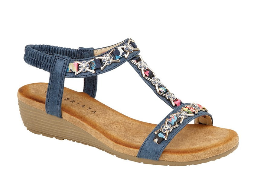 CIPRIATA Jewelled Sling Back Sandal  (L 072C)