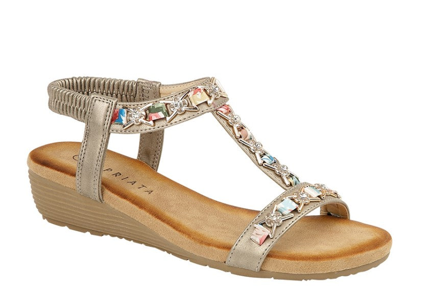 CIPRIATA Jewelled Sling Back Sandal  (L 072FS)
