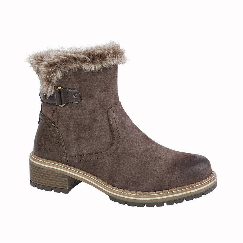 CIPRIATA OLETTA Inside Zip Faux Fur Collar Ankle Boot  (L 081B)