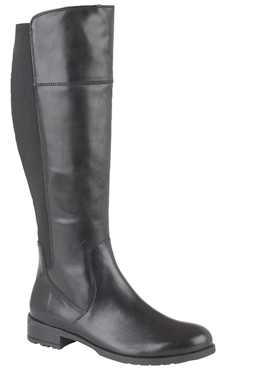 CIPRIATA SILVIA Elasticated Calf Inside Zip High Leg Boot