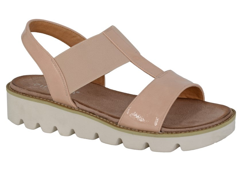 CIPRIATA ALADINA Elasticated Wedge Sandal  (L 221BEP)
