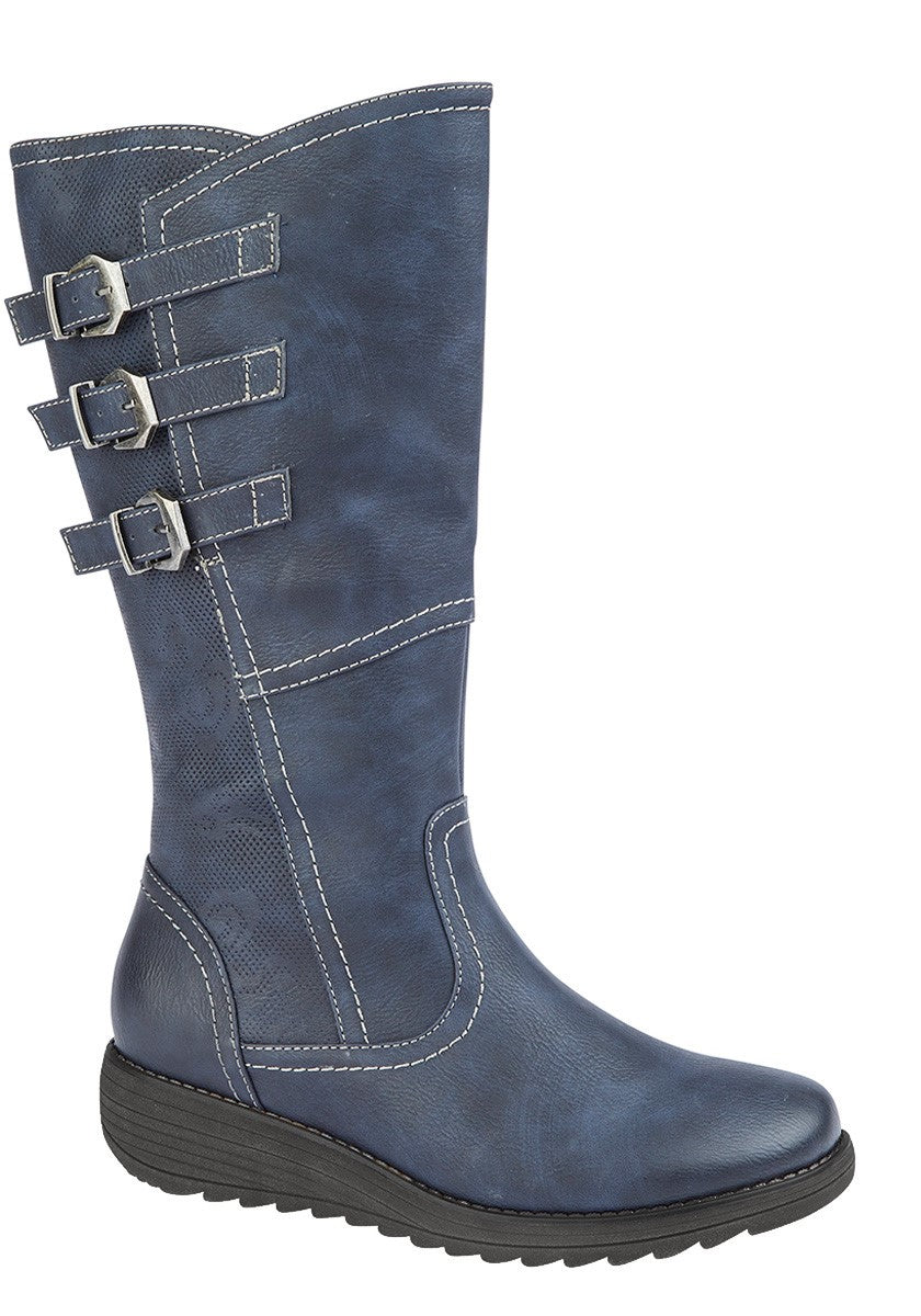 CIPRIATA LATINA High Leg Inside Zip Adjustable Strap Boot  (L 239C)