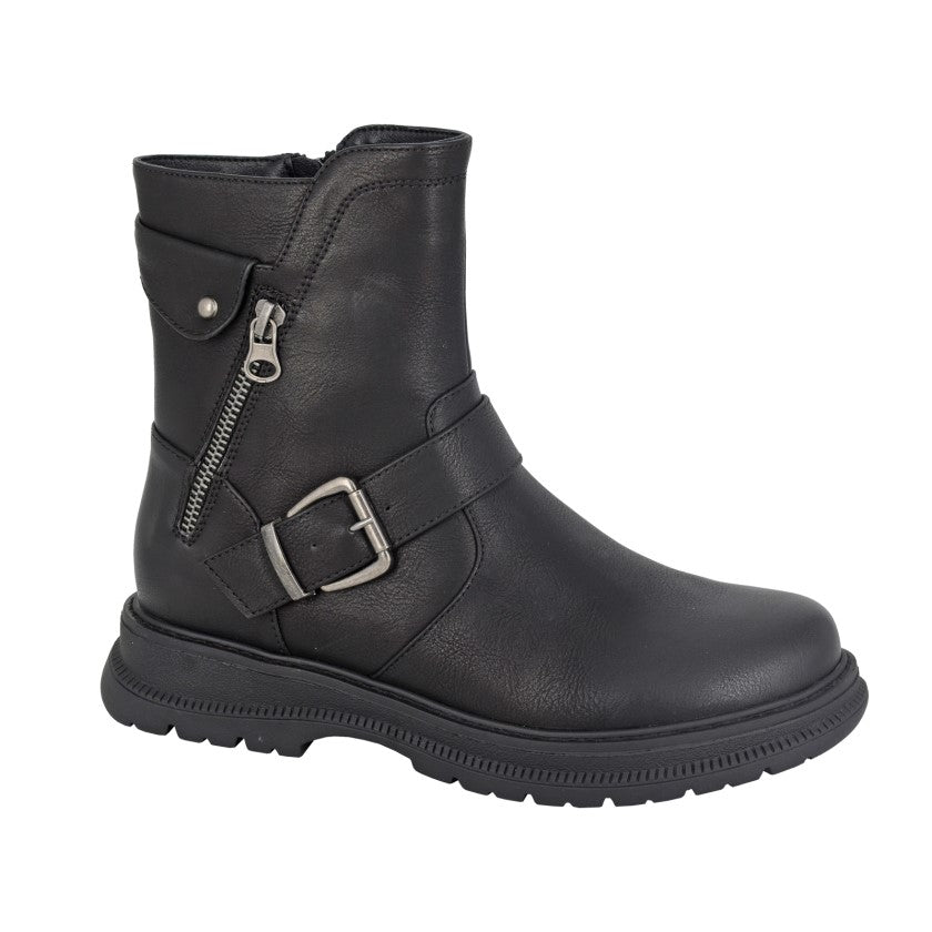 Inside Zip Ankle Biker Boot