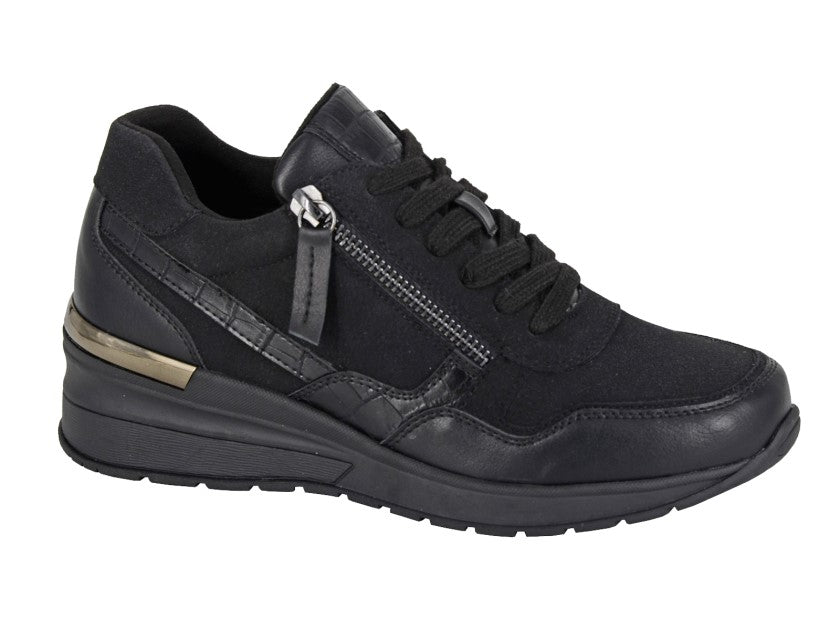 CIPRIATA ADA Ladies Zip Wedge Glamour Trainer  (L 363A)