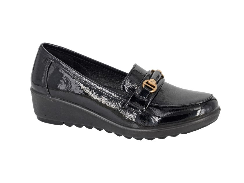 BOULEVARD Saddle Trim Wedge Casual  (L 407AP)