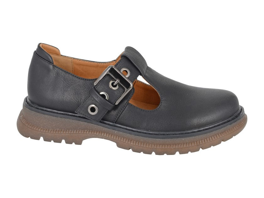 CIPRIATA T-Bar Buckle Shoe  (L 413A)