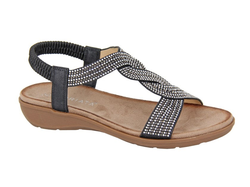CIPRIATA Elasticated Sling Back Sandal  (L 456A)