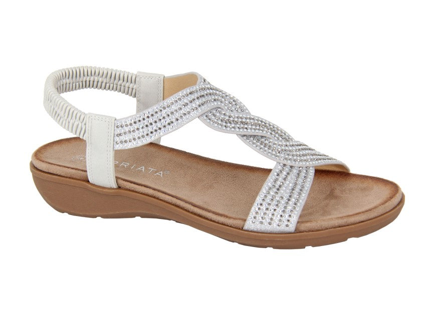 CIPRIATA Elasticated Sling Back Sandal  (L 456FS)