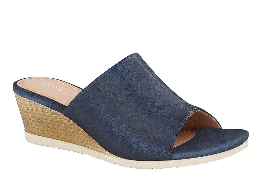 CIPRIATA DANTINA Gusset Sleeve High Wedge Mule