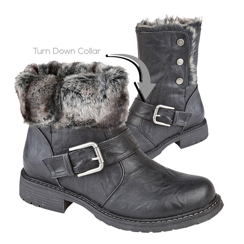 Biker Style Ankle Boot