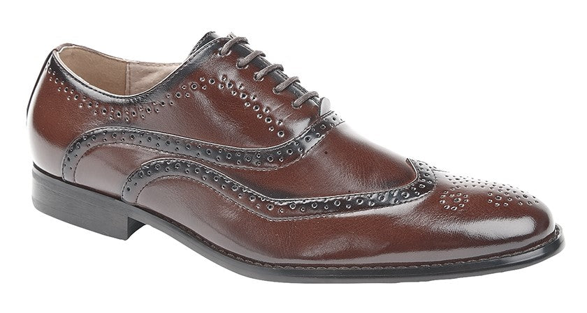 GOOR 5 Eye Brogue Oxford Shoe  (M 370B)