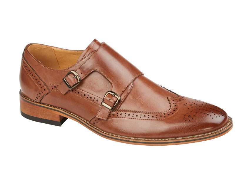 GOOR Twin Buckle Brogue Monk Shoe  (M 429B)