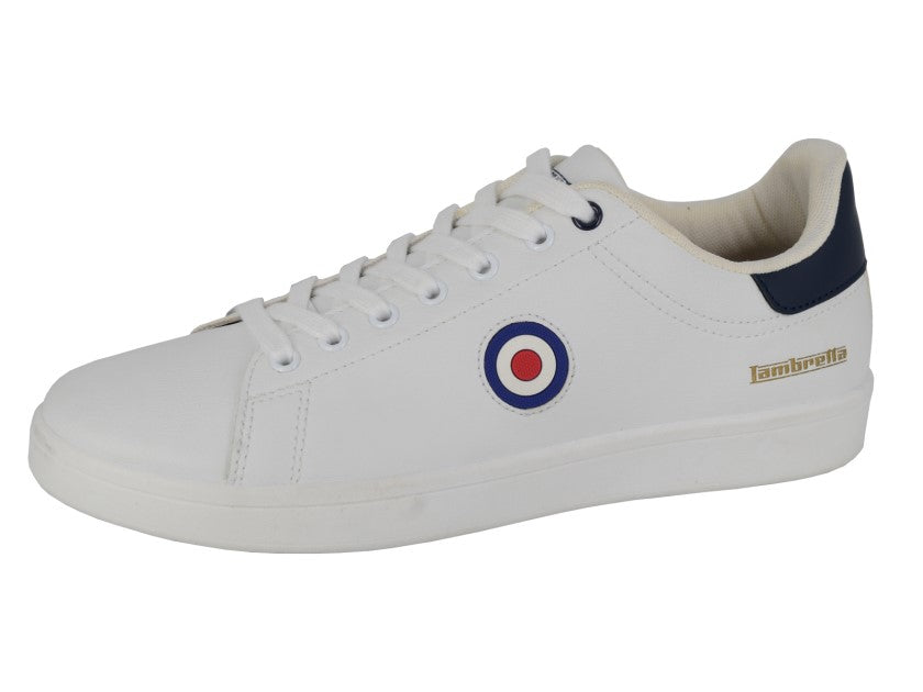 LAMBRETTA PINBALL 2 7 Eye Lace Casual Trainer  (M 432G)