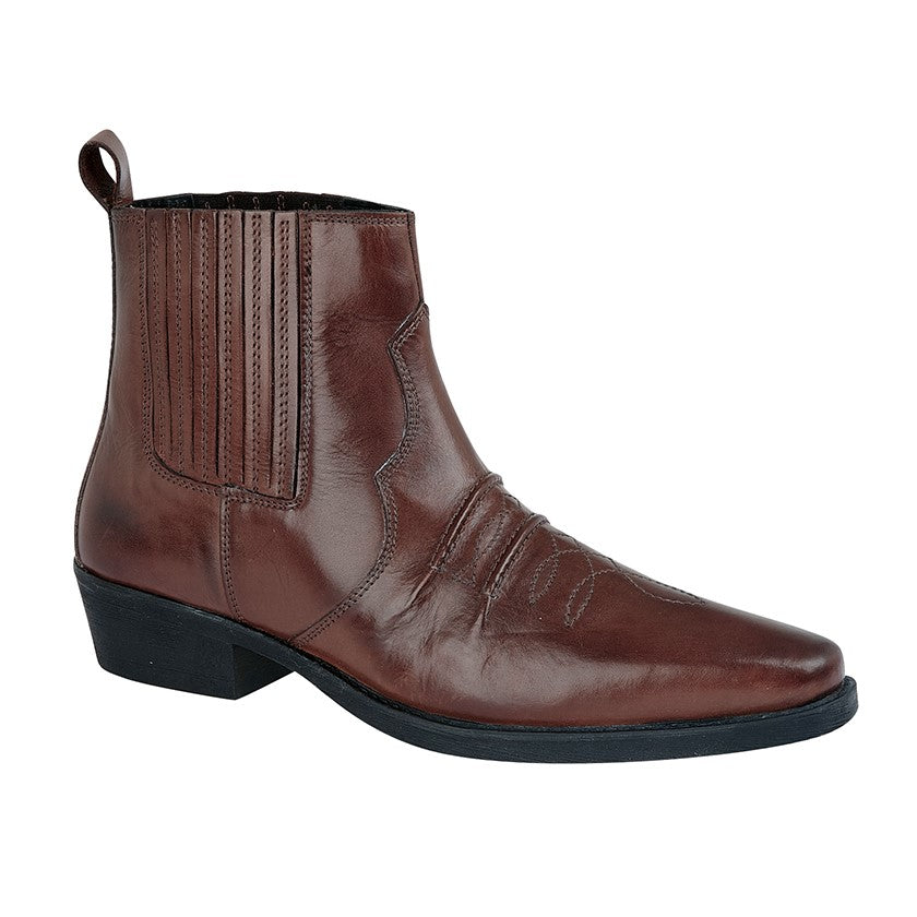 WOODLAND NEBRASKA Gusset Western Ankle Boot  (M 841B)