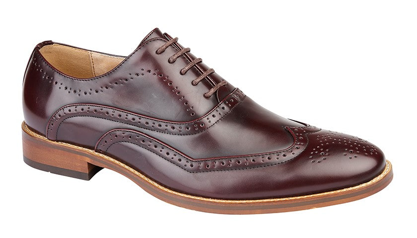 GOOR 5 Eye Wing Capped Brogue Oxford Shoe  (M 9556BD)