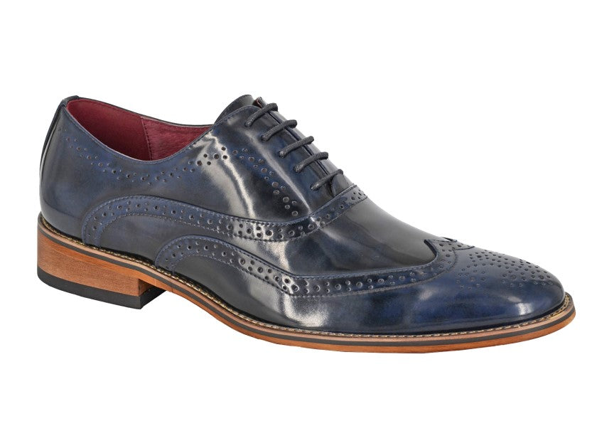 GOOR 5 Eye Wing Capped Brogue Oxford Shoe  (M 9556NC)