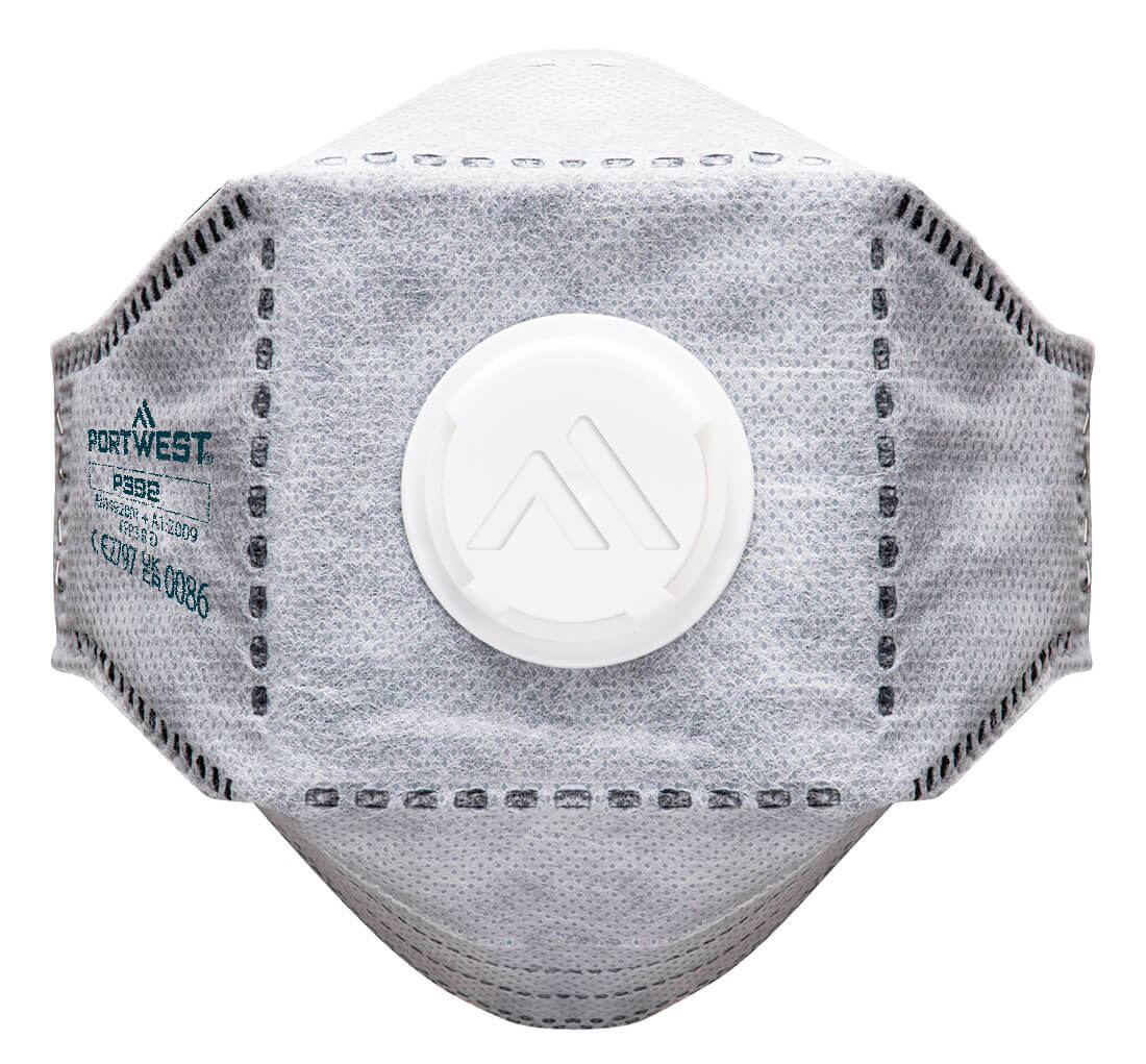 EAGLE FFP3 Valved Carbon Fold Flat Respirator (Pk10)  (P392)