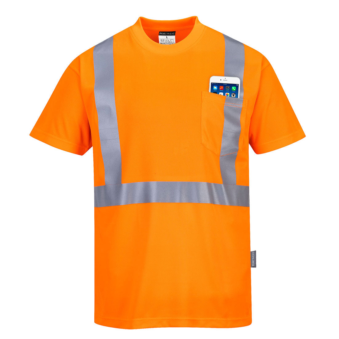 Hi-Vis Pocket T-Shirt   (S190)