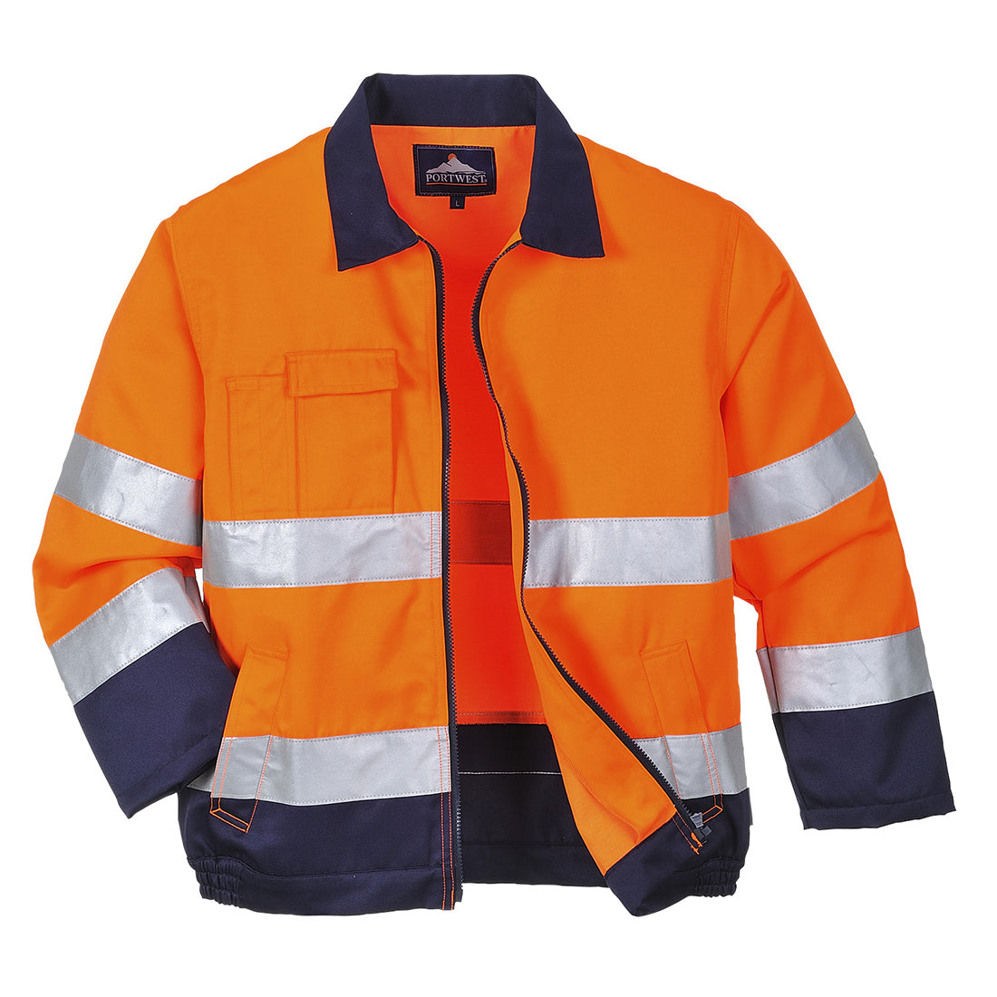 Madrid Hi-Vis Contrast Bomber Jacket   (TX70)